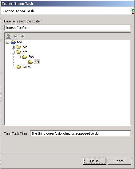 New Task wizard