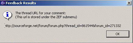 Feedback Results Dialog