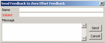 Send Feedback Dialog